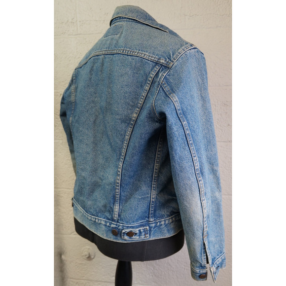 Vintage Levis 70506 0214 Denim Trucker Jacket Mens Size 38 Small Pockets USA - Picture 6 of 9